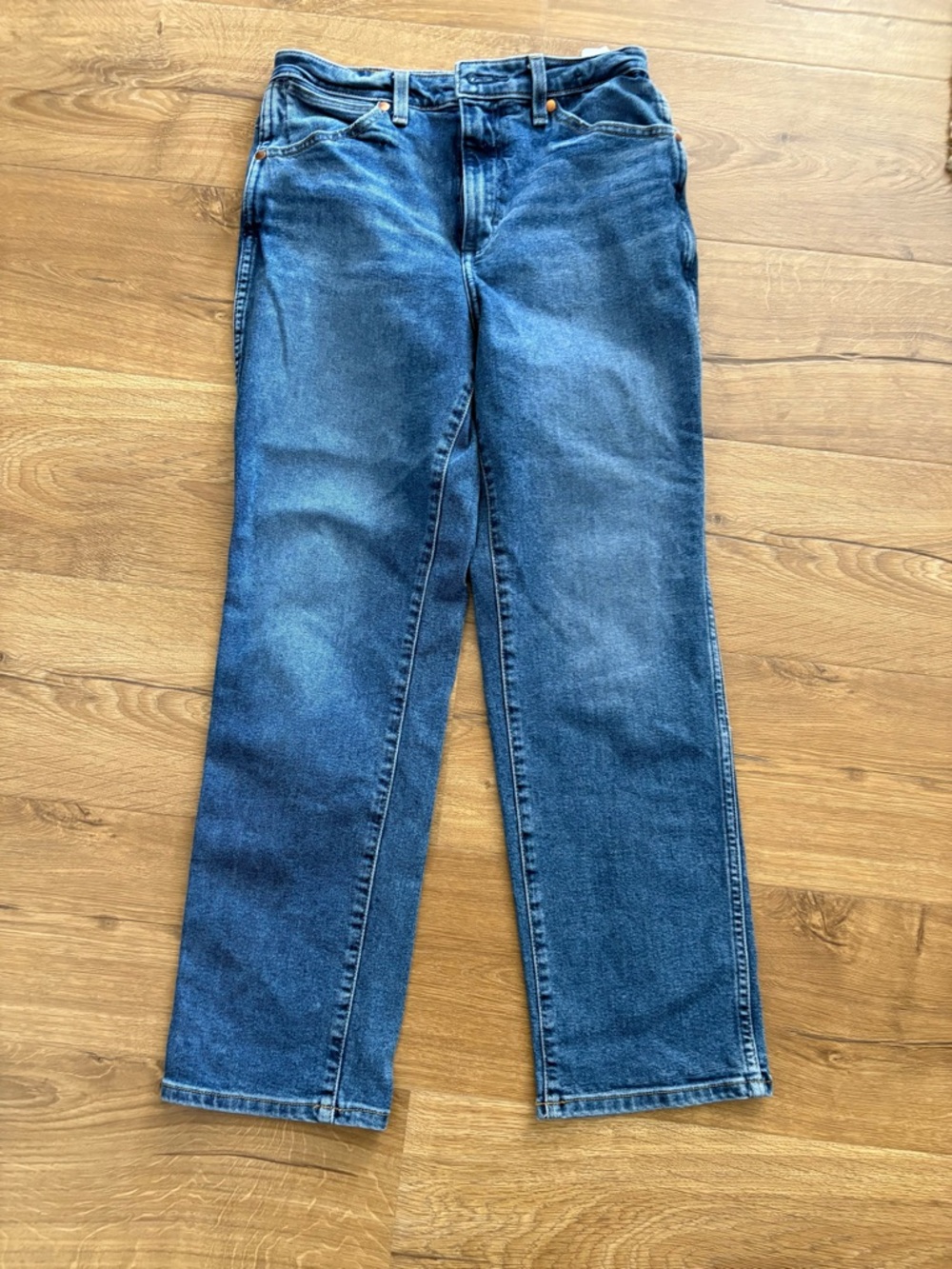 Wrangler Classic Straight Leg Jeans - Blue Denim